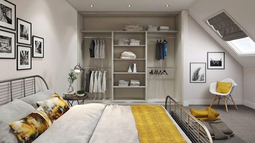 Open interior wardrobe by Glide and Slide