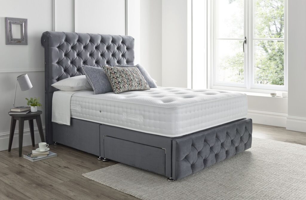 Grey Bed sold by Glide & Slide l