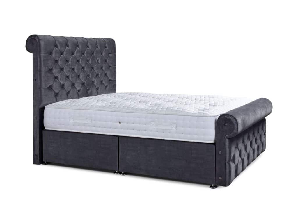 Dark Grey Bedframe made by Glide & Slide